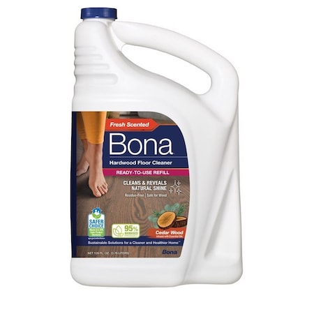 Bona Bona Cedarwood Scent Hardwood Floor Cleaner Liquid 128 oz WM700018199